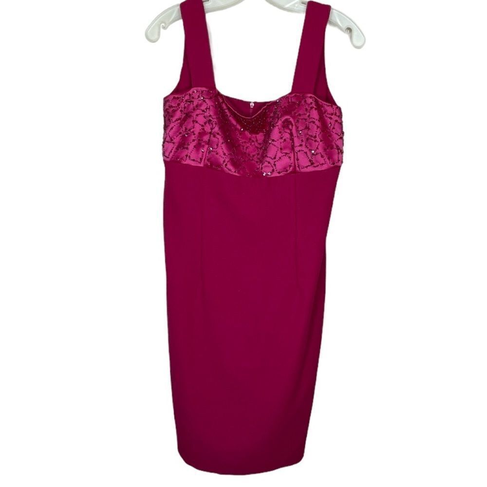 Vintage Beaded Magenta‎ Dress